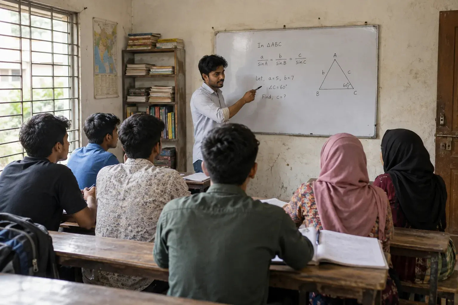 কোচিং সেন্টার — প্রতীকী ছবি, AI দিয়ে তৈরি; বাস্তব কোনো দোকান বা খামার নয়